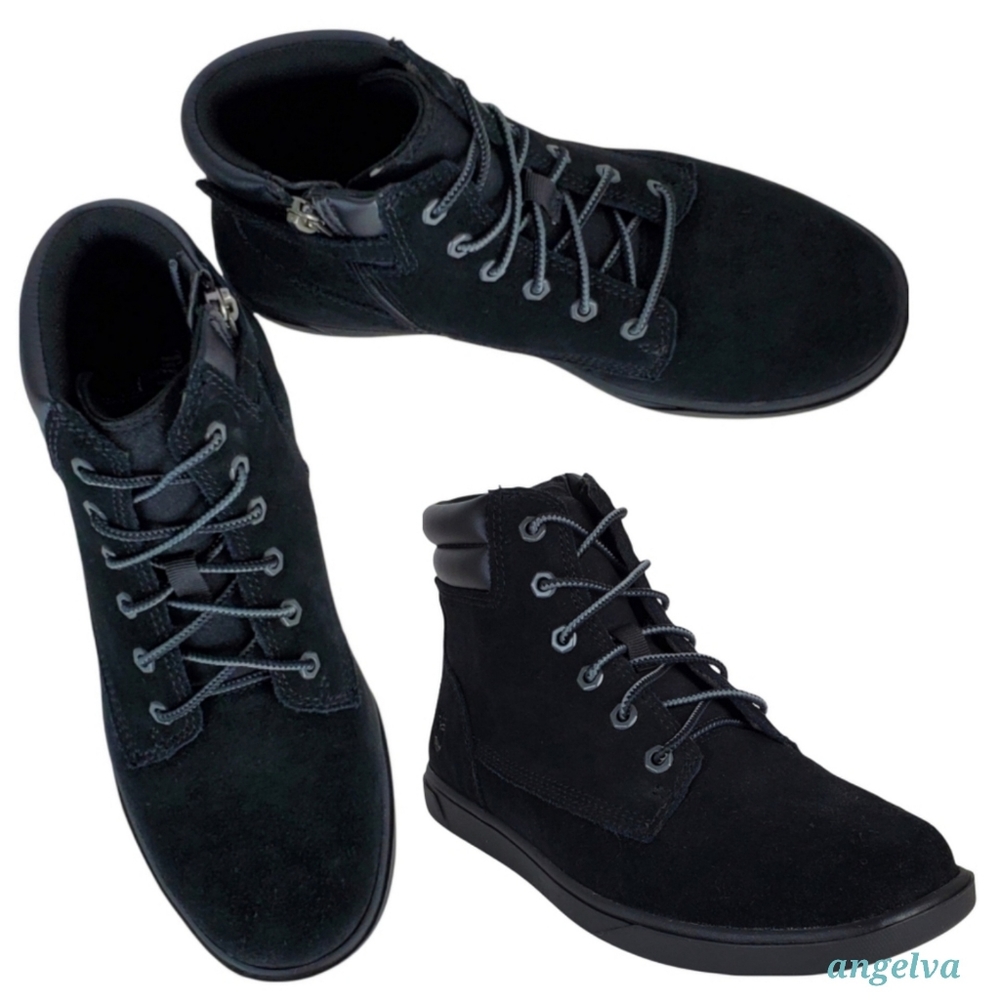 New Timberland bayham 6 in youth black high top sneakers lace up boots boys